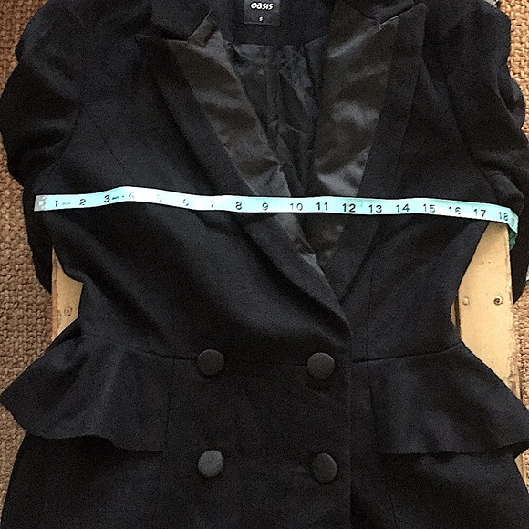 OASIS UK ASOS CASHMERE WOOL LONG WINTER COAT S